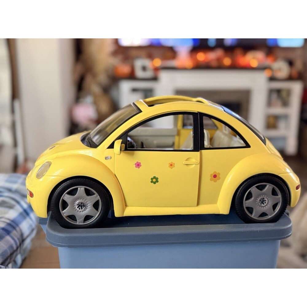 Mattel Barbie VW Bug Yellow Beetle Car- Vintage 2000